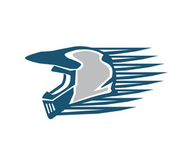 motocross helmet racing championship automotive motorcycle and kart vector logo design