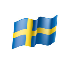 Sweden flag, vector illustration