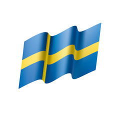 Sweden flag, vector illustration