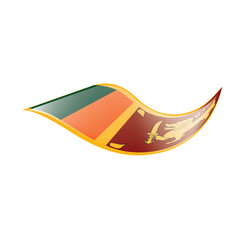 Sri Lanka flag, vector illustration