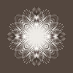 Guilloche decorative elements. Vector illustration.