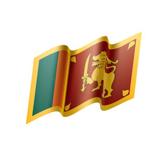 Sri Lanka flag, vector illustration