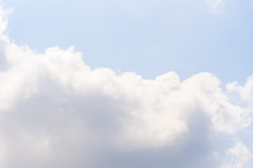 Blue sky with cloud in the morning.