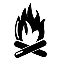 Campfire icon , simple style
