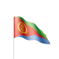 Eritrea flag, vector illustration