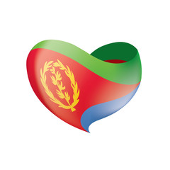 Eritrea flag, vector illustration