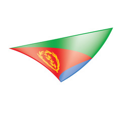 Fototapeta premium Eritrea flag, vector illustration