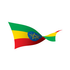 Ethiopia flag, vector illustration