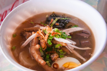 Paste of rice flour,thai food