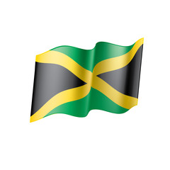 Jamaica flag, vector illustration