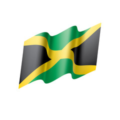 Jamaica flag, vector illustration