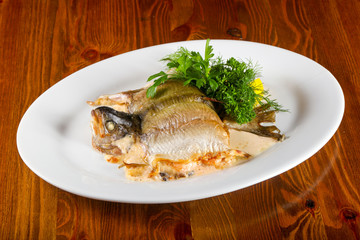 Stuffed trout