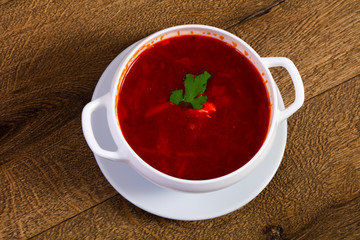Russian cabbage soup - Borsht