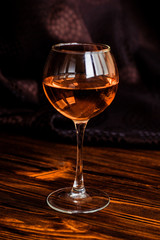 rose wine glass