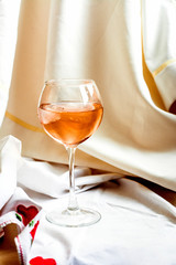 rose wine glass
