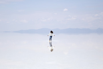 Salar de uyuni salt flat in Bolivia