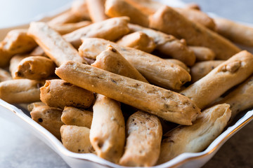 Turkish Pastry Crispy Stick Crackers with Anise Flavor