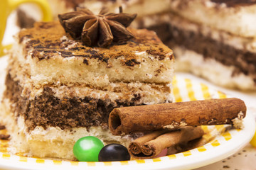 delicious portion of tiramisu