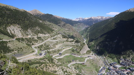 Fototapeta na wymiar Andorre Vallée