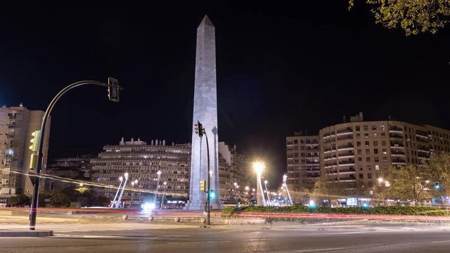 Timelapse of the Obelisk on the Europe Square