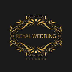 Logo Luxury with Golden Color