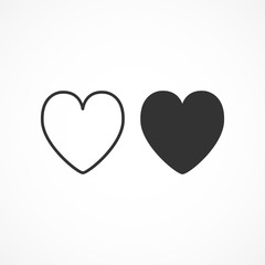 Vector image of heart icon.