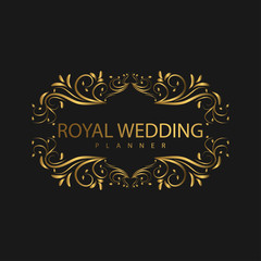 Logo Luxury with Golden Color