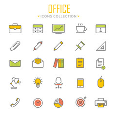 Collection of office icons