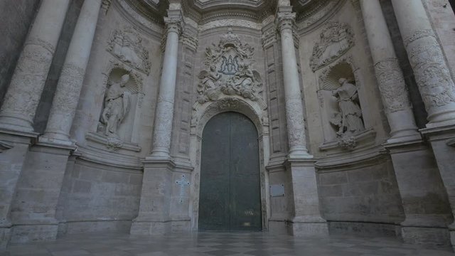 Valencia Cathedral's main entrance 