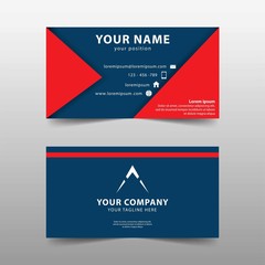 Modern business card template, Modern simple business card set