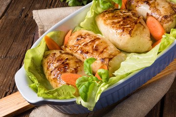 Cabbage rolls with minced meat filling