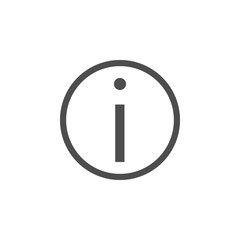 Information icon, info sign, vector illustration. Flat design.