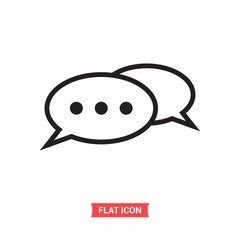 Chat vector icon, dialog symbol