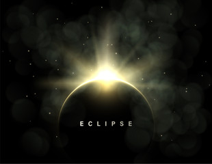 Space Eclipse Background