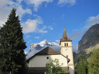 Fototapeta na wymiar Beautiful scenery of Switzerland - Grindelwald -