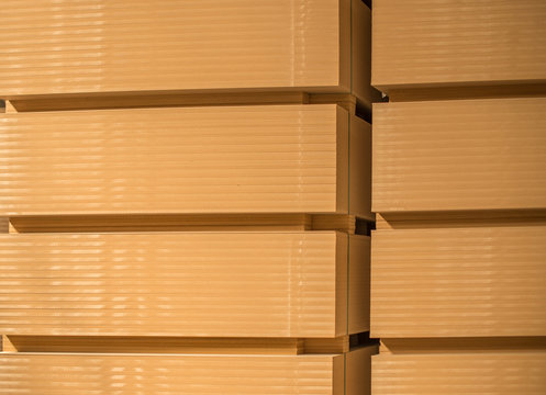 Stacks Of The Medium Density Fibreboard