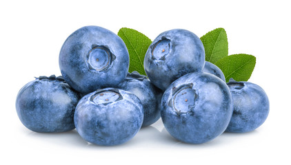 blueberry isolated on white background - obrazy, fototapety, plakaty