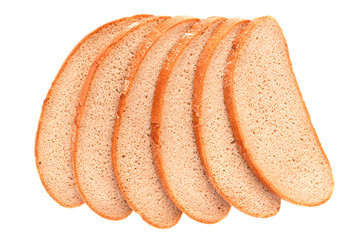 Dark rye bread sliced