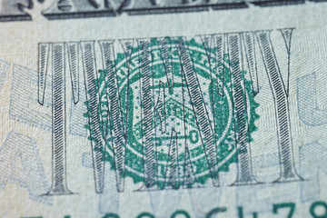 Close-up of American bills