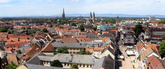 Naklejka na ściany i meble Panorama von Speyer, Rheinland-Pfalz