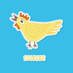 Vector seamless pattern with chicken and eggs. Happy Easter background, wallpaper, packing. Flat colorful illustrations for design and celebration.