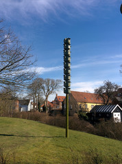 Birdhouses on a pole