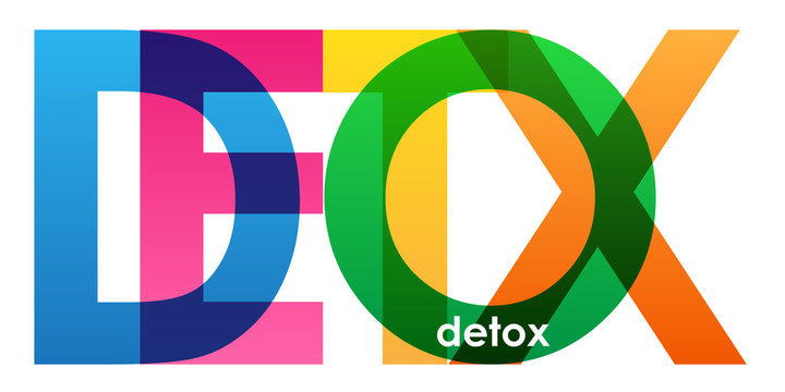 DETOX Colourful Vector Letters Icon