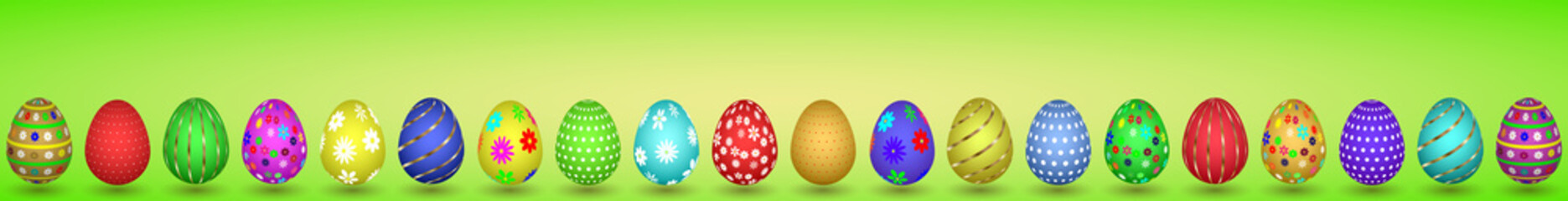  llustration of 
twenty easter eggs