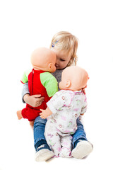 The children play in parenthood