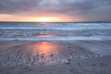 葉山一色海岸の夕焼け