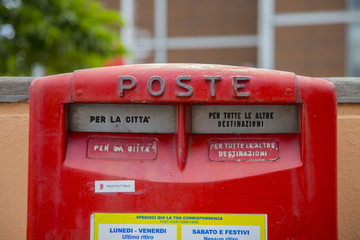 image of an old Italian post office box