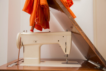 image of sewing machine with cabinet