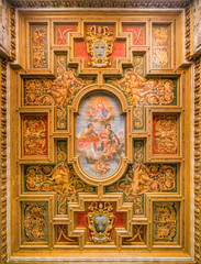 Fototapeta na wymiar Church of the Saints Cosma e Damiano in Rome, Italy.