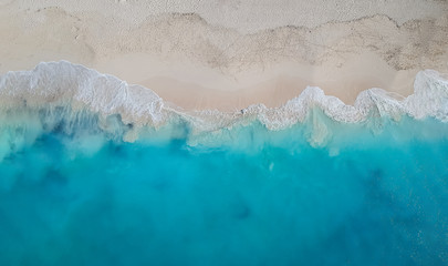 Drone panorama Grace Bay, Providenciales, Turks and Caicos